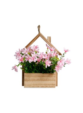 田园风墙面壁挂式仿真花挂件