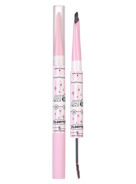 Flortte花洛莉亚双头刀锋眉笔染眉膏二合一持久防水浅色不脱色女