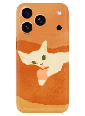 skinat适用iPhone的萌猫治愈背贴