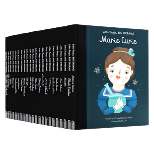 小人物大梦想21册 Little People Big Dreams 英文原版绘本 居里夫人霍金李小龙安徒生简奥斯汀儿童英语启蒙励志读物名人传记