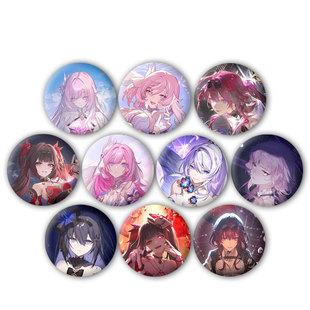 崩坏系列布洛妮娅琪亚娜周边吧唧马口铁徽章谷子痛包装饰挂件定制