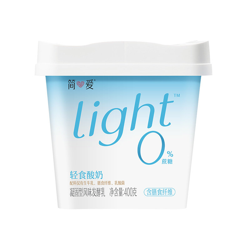 【奚梦瑶同款酸奶】简爱light轻食酸奶代餐酸奶0%/4%蔗糖 酸奶碗