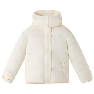 Navigare意大利小帆船洋气短款女童羽绒服2025新年御寒冬儿童外套