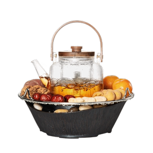 围炉煮茶家用室内配件大全烤茶煮茶器煮茶炉电陶炉煮茶壶插电围炉