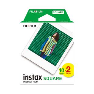 【自营】Fujifilm/富士 instax SQUARE 方形白边相纸20张 方形双包白胶片
