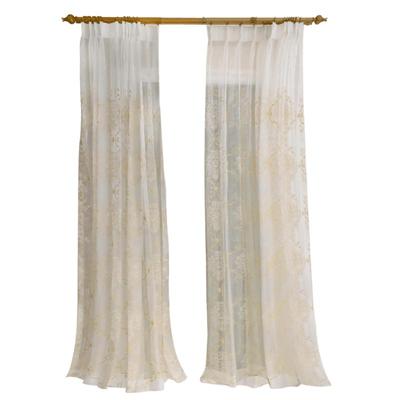 欧式挑高高窗窗纱欧根纱晒不坏