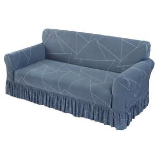 裙边下摆沙发套罩全包沙发垫笠万能通用组合办公室沙发布全盖弹力