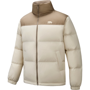 【王一博同款】安踏面包羽绒服 |无氟短款鸭绒棉服保暖休闲外套男