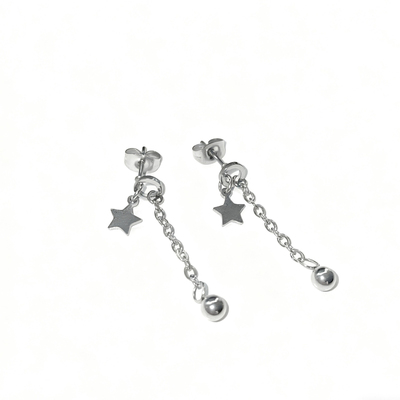 钛钢甜酷风洗澡睡觉免摘耳钉