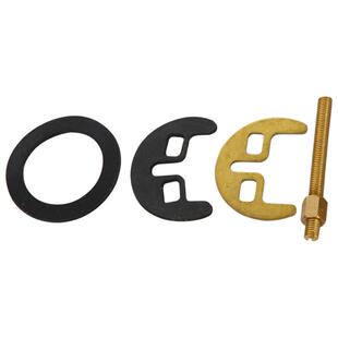 全铜单螺丝锁片冷热单孔水龙头配件厨房水龙头垫片双螺丝马蹄片