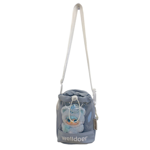 新款日系轻便风兔闪闪娃包痛包二合一小食量外出水杯包便携斜挎包