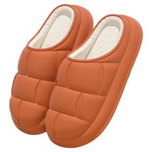 买一送一棉拖鞋女款冬季室内居家加厚保暖防滑防水情侣包头棉拖男