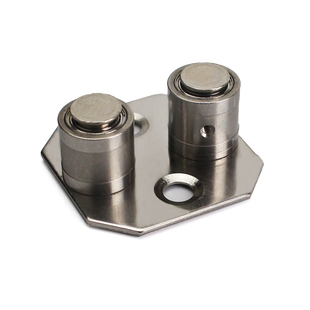 折叠移门定位器木门下导轮滑轮推拉门限位器导向器止摆器不锈钢