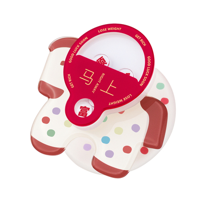 CASEGOOD 原创马年新发财好运创意文字旋转磁吸手机支架无棱气囊