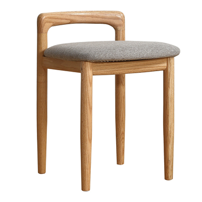 斌哥木作卧室梳妆凳实木化妆椅子软座化妆凳子靠背简约方凳中式