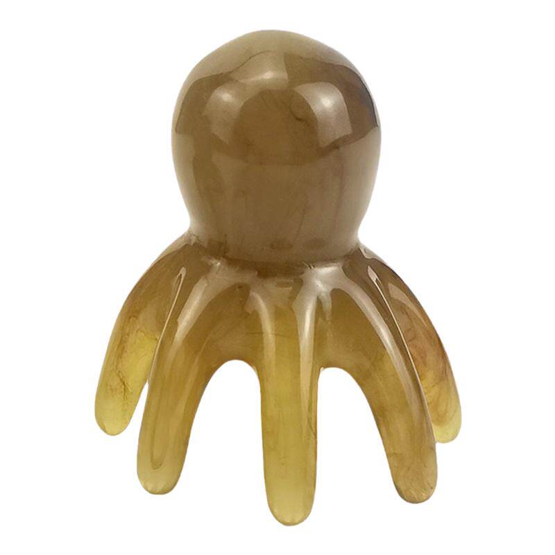 大号章鱼梳头部按摩器八爪鱼头皮刮痧头疗梳子蜜蜡多功能身体疏通