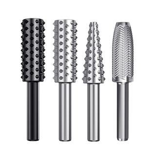 蓝胜木工旋转锉刀木材开槽扩孔硬木雕刻合金磨头木头打磨钻头专用