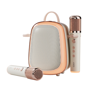 索爱miniktv6家用k歌音响麦克风话筒一体机家庭户外蓝牙唱歌音箱