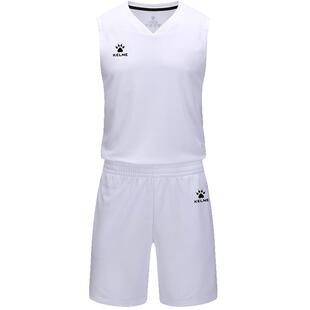 KELME卡尔美男成人可定制篮球服套装2024儿童新款篮球比赛两件套