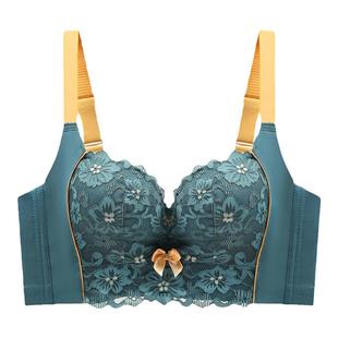 美容院内衣女聚拢小胸罩性感显大收副乳文胸无钢圈矫正防外扩下垂