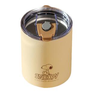 史努比保温杯新款咖啡杯女2024高颜值不锈钢随行便携办公吸管水杯