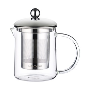 金灶明尊L-01高硼硅玻璃杯带盖茶杯高端茶水分离办公室家用水杯