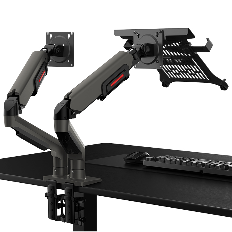 HKC双屏支架显示器机械臂KR51笔记本托盘副屏电脑屏幕升降式悬臂