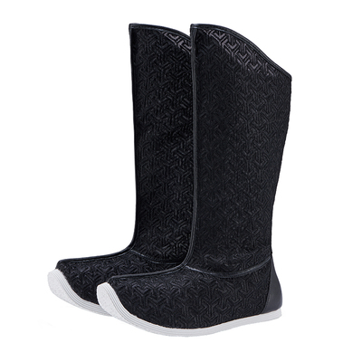 网布刺绣凉快男士皂靴乌衣巷