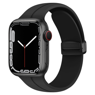 适用iwatch表带硅胶applewatch表带s11苹果手表表带ultra2表带磁吸se智能s10代9/8运动s8运动40男7女款49mm46