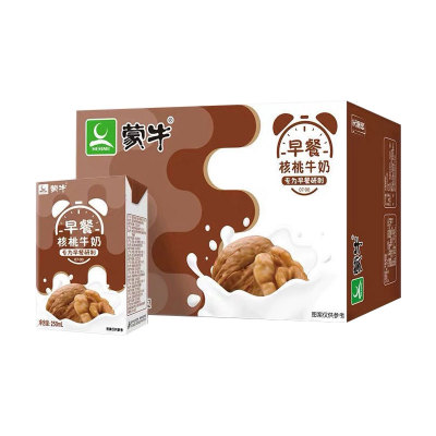 蒙牛早餐奶核桃/麦香味牛奶饮料