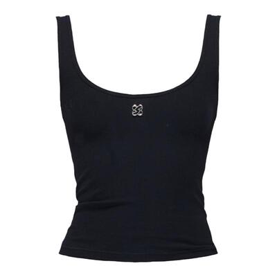 EMPTYPAGE黑/白修身背心