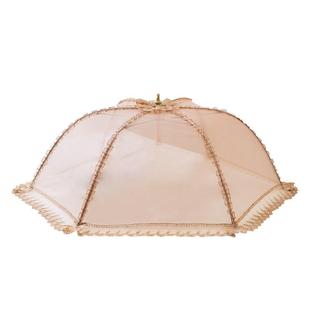 饭菜罩可折叠餐桌食物防尘罩简约餐厅家用防苍蝇长方形盖菜遮菜罩