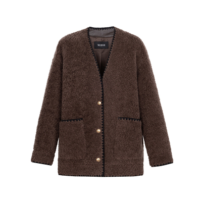 少库存 XG雪歌毛绒外套XK407014A574