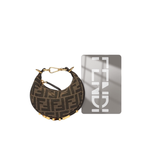 适用芬迪graphy迷你手腕包月亮包五金贴膜防磨损划痕奢侈品保护膜