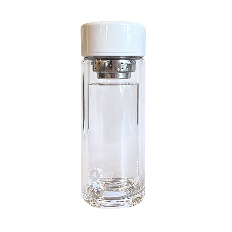 GULOO双层玻璃杯茶水分离水杯子