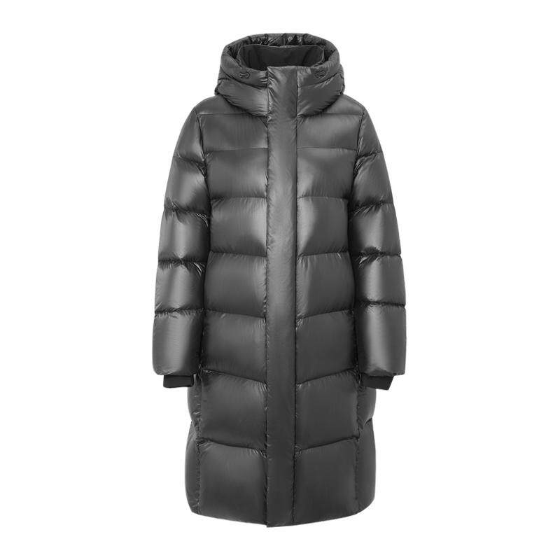 雪中飞黑曜石鹅绒羽绒服