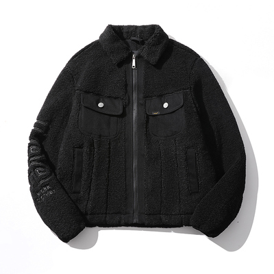 Lee加绒棉服冬季新保暖仿羊羔绒