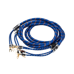 【定制配件】单晶铜喇叭线 发烧音箱线香蕉头Y插 胆机功放接HI-End音响线 HIFI书架箱线材 单晶铜低音炮线