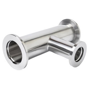 KF快装高真空三通304不锈钢KF16/25/40等径四通90度快转真空弯头