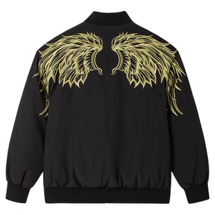 BOYLONDON秋冬季棒球服夹克羽绒服保暖男女同款外套90绒N28013