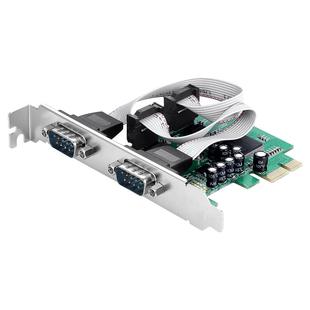 胜为PCI-E串口卡转RS232双口pcie转COM串口9针接口工控DB9扩展卡