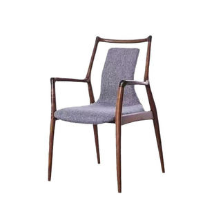 北欧简约实木餐椅轻奢椅子中式靠背椅螳螂椅家用现代家用餐厅餐椅