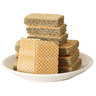 黑芝麻威化饼干夹心饼干办公充饥