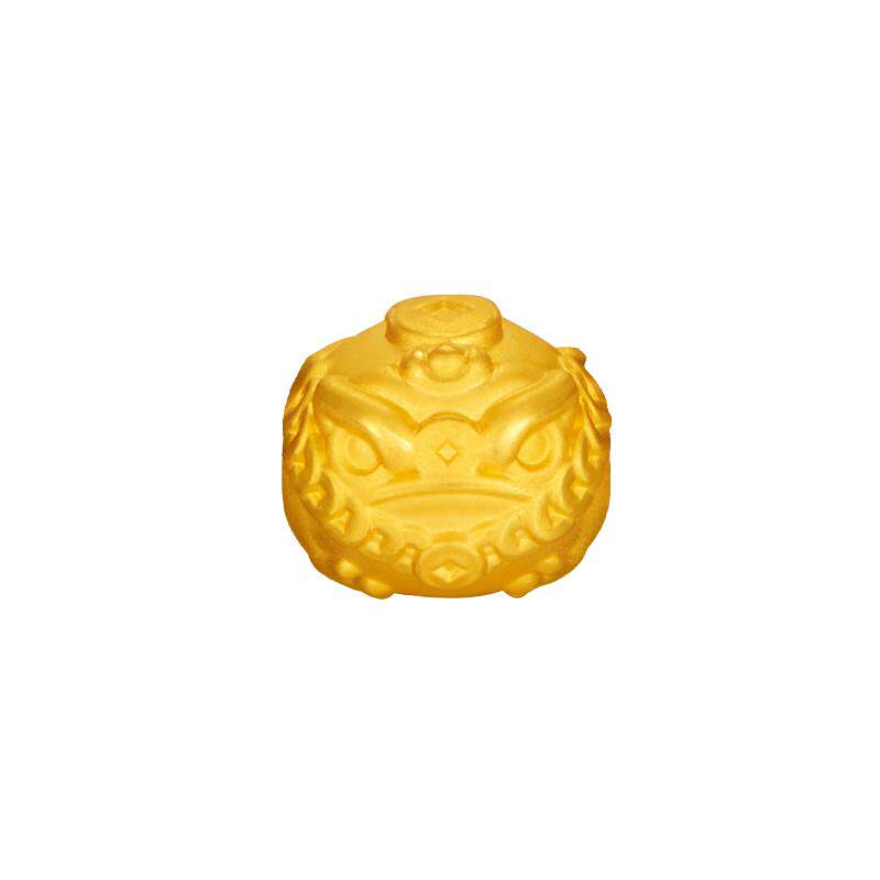 周大生黄金手串菩提串珠转运珠吞金兽蟾蜍送男友爸爸节日生日礼物