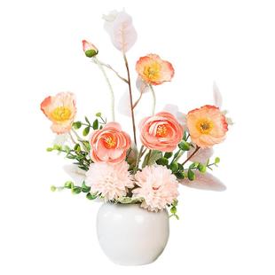 仿真花艺客厅摆设家居餐桌花摆花干花花束摆件玄关装饰品花摆设