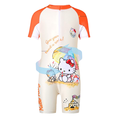 Hellokitty儿童连体防晒泳衣