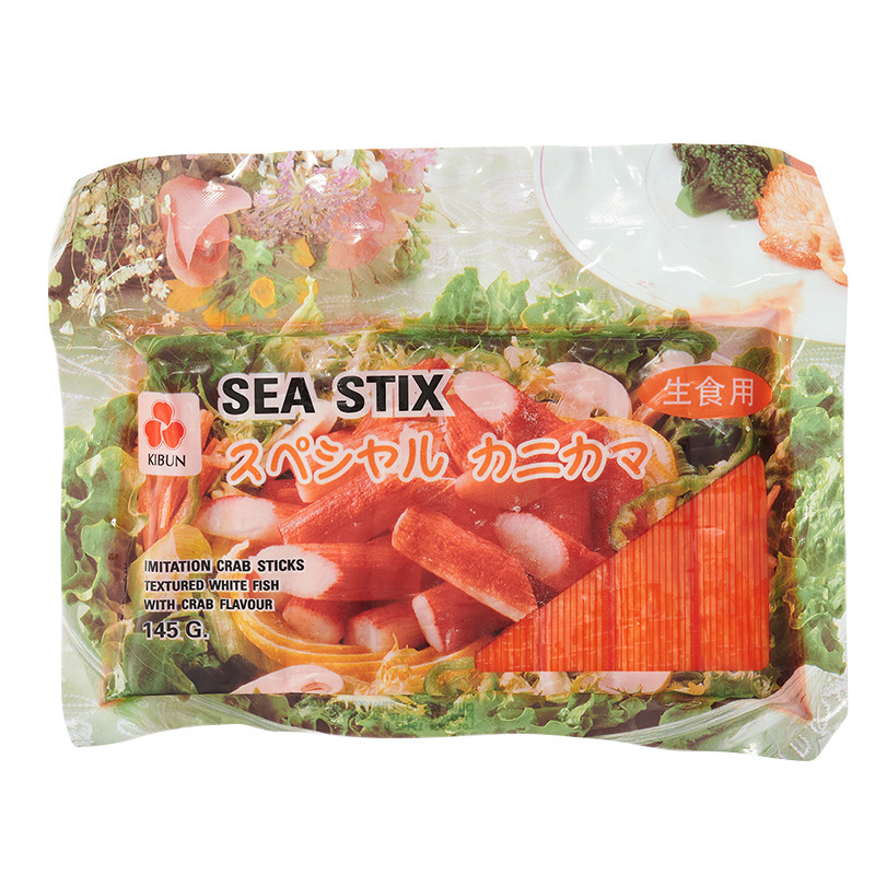 进口纪文蟹味棒145g*3包 冷冻鱼糜制品日式关东煮寿喜锅火锅食材