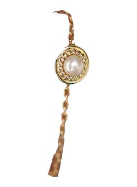 日韩甜美简约仿珍珠链条戒指