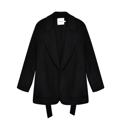 UGIZ西装领纯色百搭中长款大衣