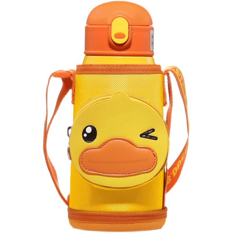 曙曦Bduck小黄鸭托马斯儿童保温杯杯盖配件吸管盖头盖子口袋杯套